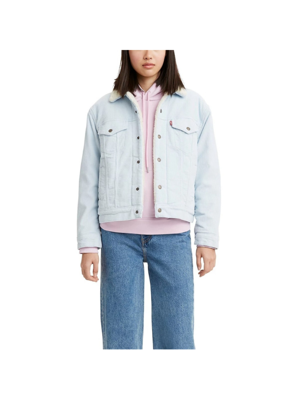 Women's Levi's® Ex-Boyfriend Sherpa Trucker Jacket SIZE SMALL MSRP $98